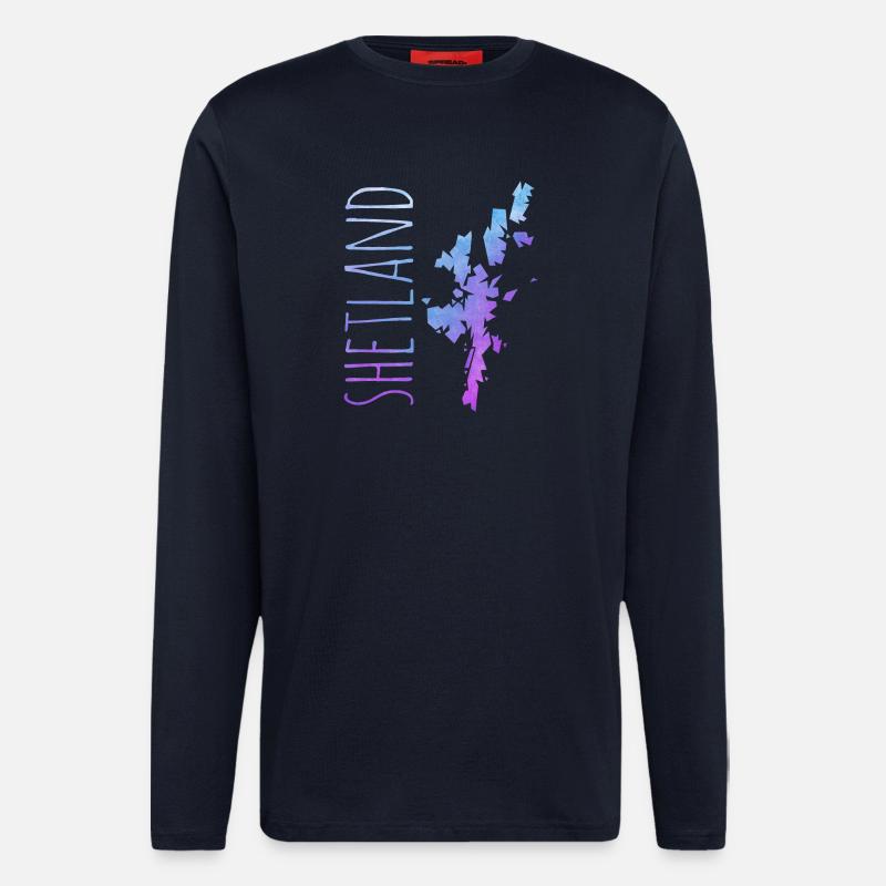 Shetland Islands - Langarmshirt - made by SPREAD  - DARK NAVY