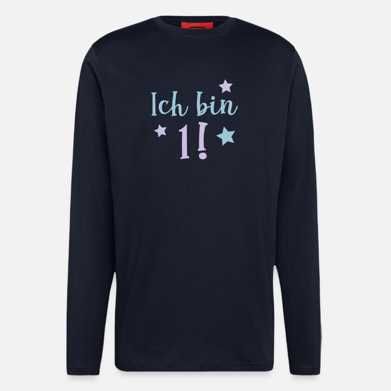 Ich bin 1! - Langarmshirt - made by SPREAD  - DARK NAVY