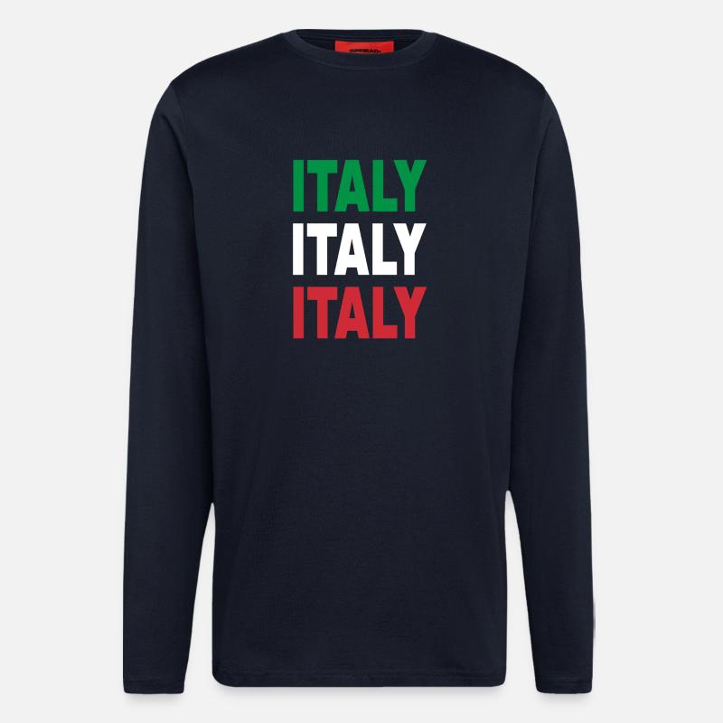Italy / Gift / Gift Idea - Longsleeve - made by SPREAD  - DARK NAVY