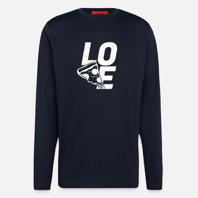 Love Pizza - Langarmshirt - made by SPREAD - DARK NAVY