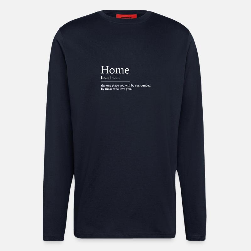 Home zuhause - Langarmshirt - made by SPREAD  - DARK NAVY