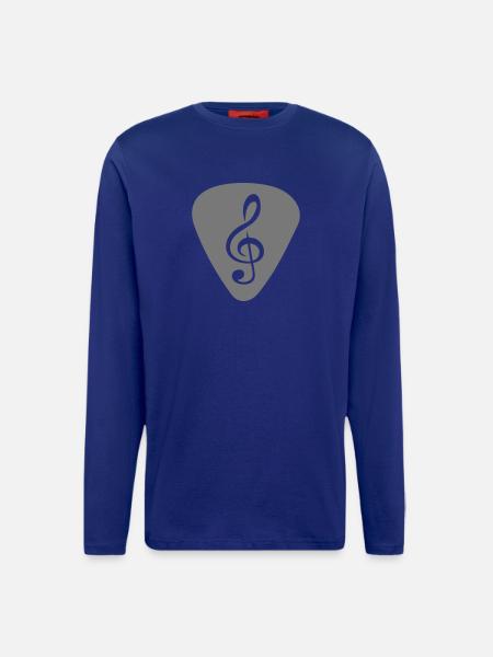 plektrum_notenschluessel - Longsleeve - made by SPREAD  - DARK NAVY