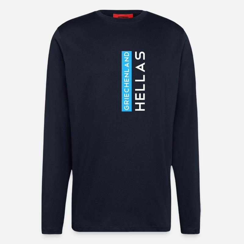 Griechenland Hellas - Langarmshirt - made by SPREAD  - DARK NAVY