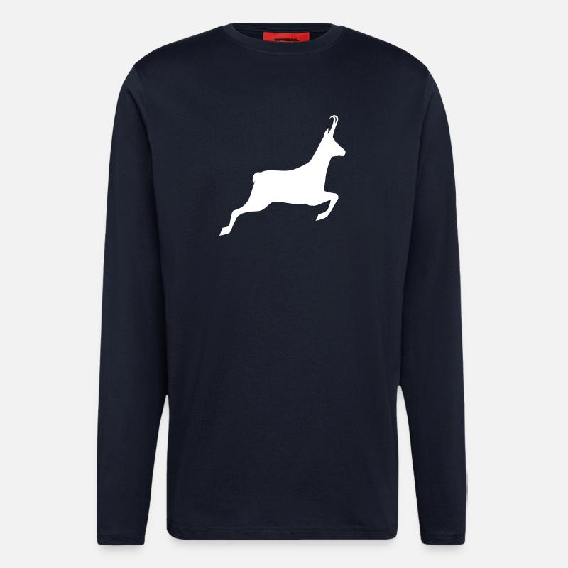 Customizable Hunting T-shirt - pattern - Longsleeve - made by SPREAD  - DARK NAVY