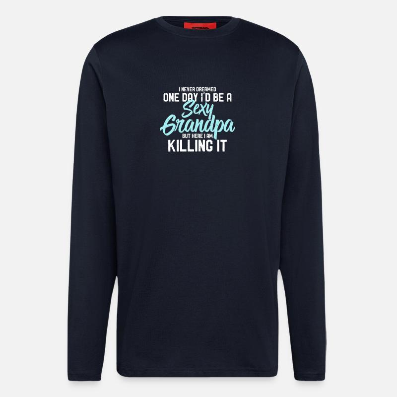 Großvater Opa - Langarmshirt - made by SPREAD - DARK NAVY