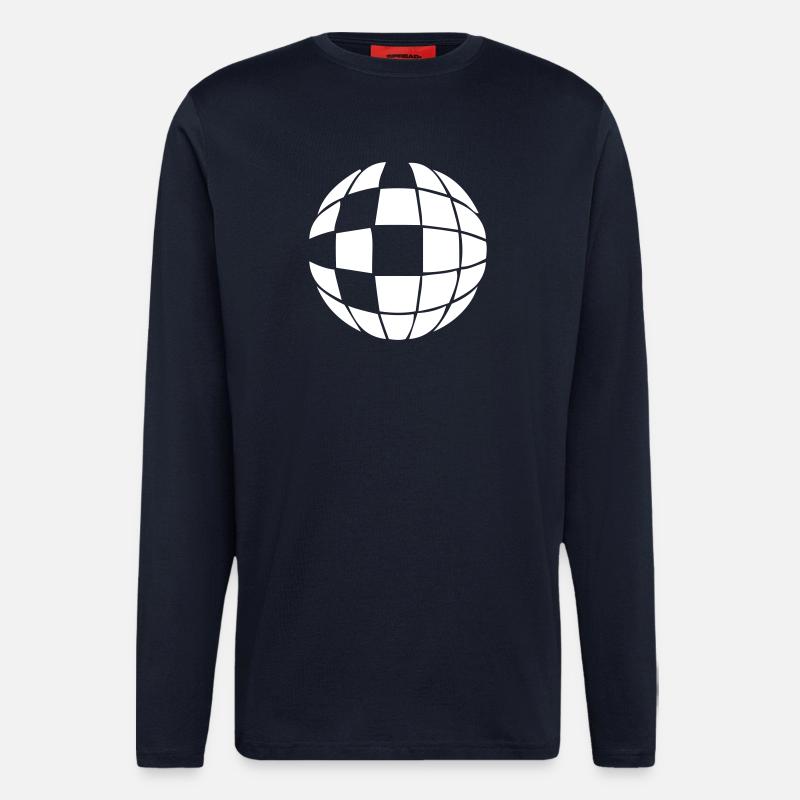Diskokugel Disko Kugel - Langarmshirt - made by SPREAD  - DARK NAVY