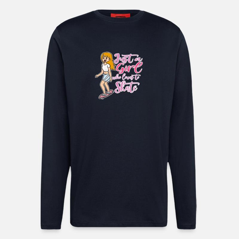 Skateboard - Langarmshirt - made by SPREAD  - DARK NAVY