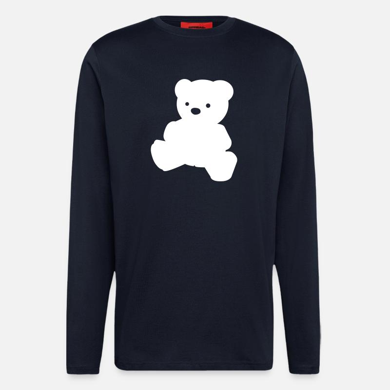 Ein einfacher Teddybär - Langarmshirt - made by SPREAD - DARK NAVY