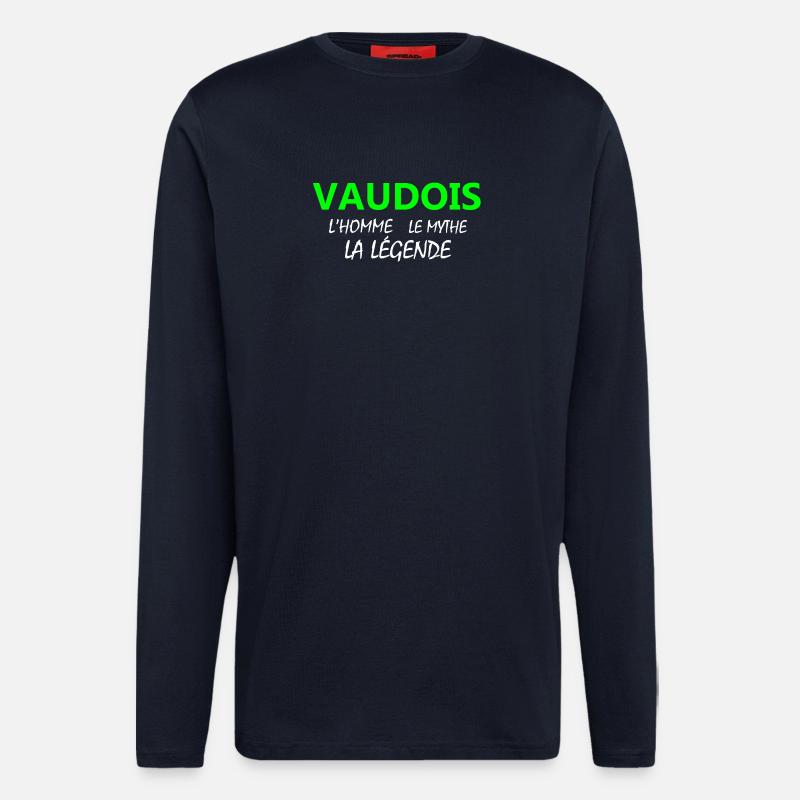 Waadtländer Legendenmuster - Langarmshirt - made by SPREAD - DARK NAVY