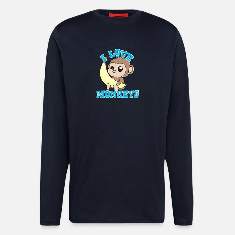 Affen - Langarmshirt - made by SPREAD  - DARK NAVY