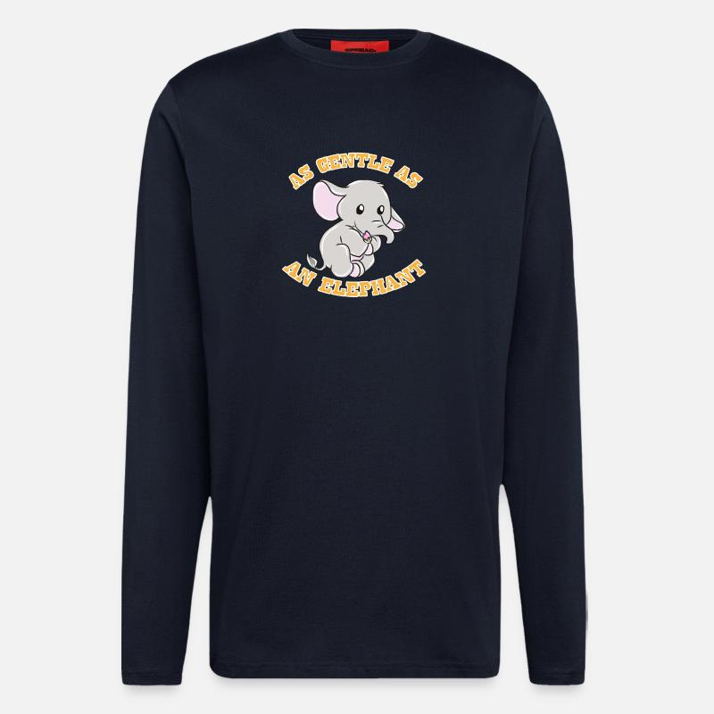 Elefant Geschenkidee - Langarmshirt - made by SPREAD  - DARK NAVY
