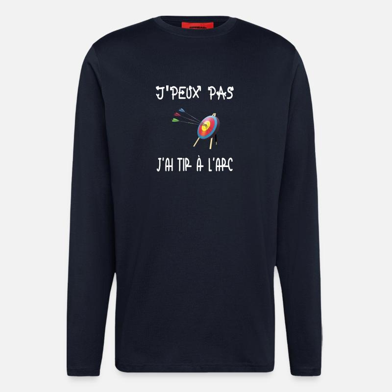 I can't I have archery - Longsleeve - made by SPREAD  - DARK NAVY