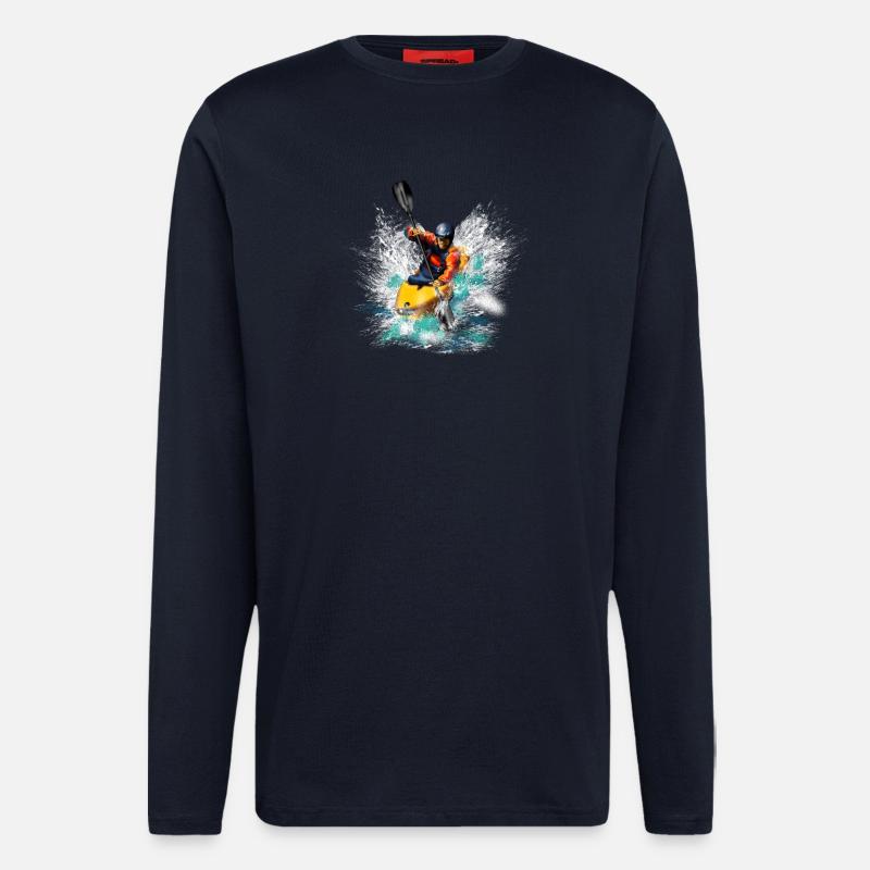 Kayaking - Langarmshirt - made by SPREAD  - DARK NAVY