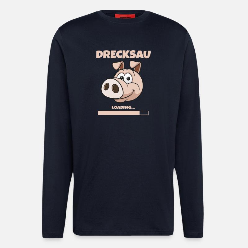 DRECKSAU - LOADING - Langarmshirt - made by SPREAD  - DARK NAVY