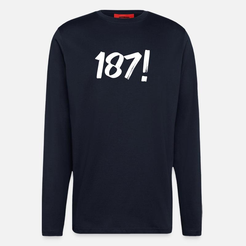 Numbers One Eight Seven - Longsleeve - made by SPREAD  - DARK NAVY
