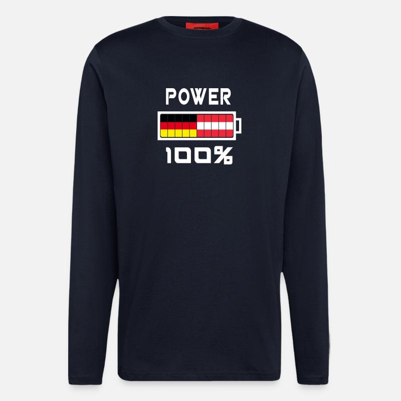 Germany and Austria Power 100% - Longsleeve - made by SPREAD  - DARK NAVY