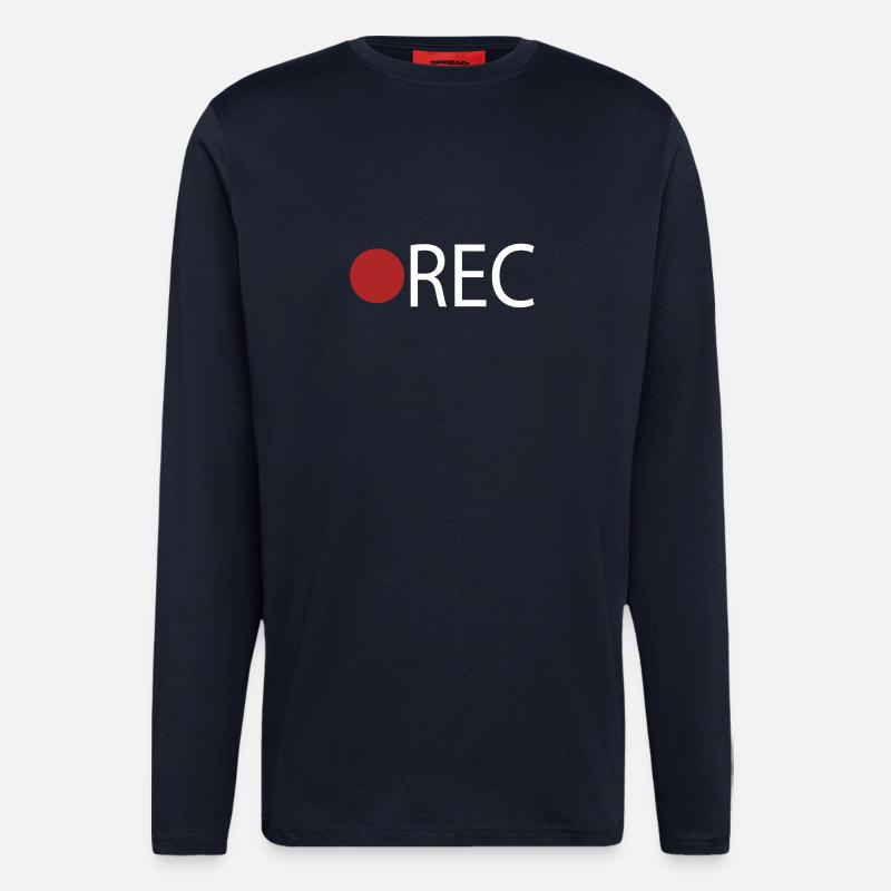 REC Recording - Langarmshirt - made by SPREAD  - DARK NAVY
