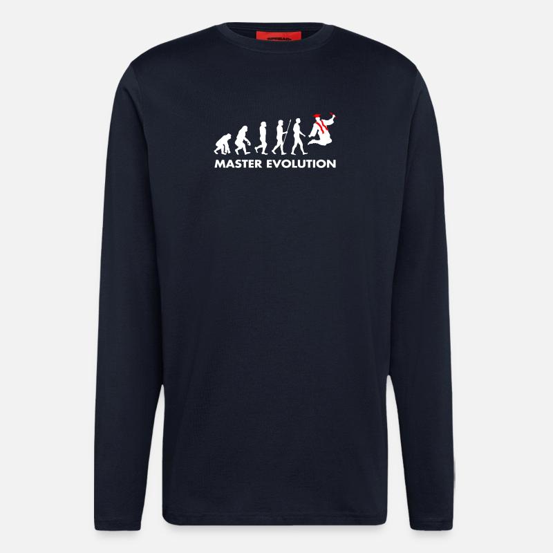 Diplôme de master développement évolution - Manches longues bio décontracté fabriqué en UE - DARK NAVY