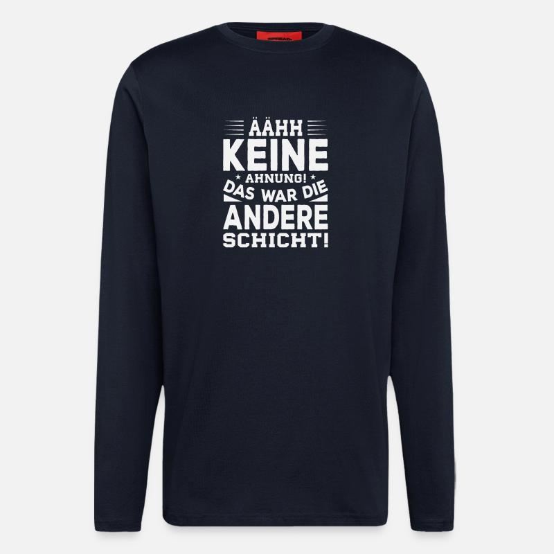 Das war die andere schicht - Langarmshirt - made by SPREAD  - DARK NAVY
