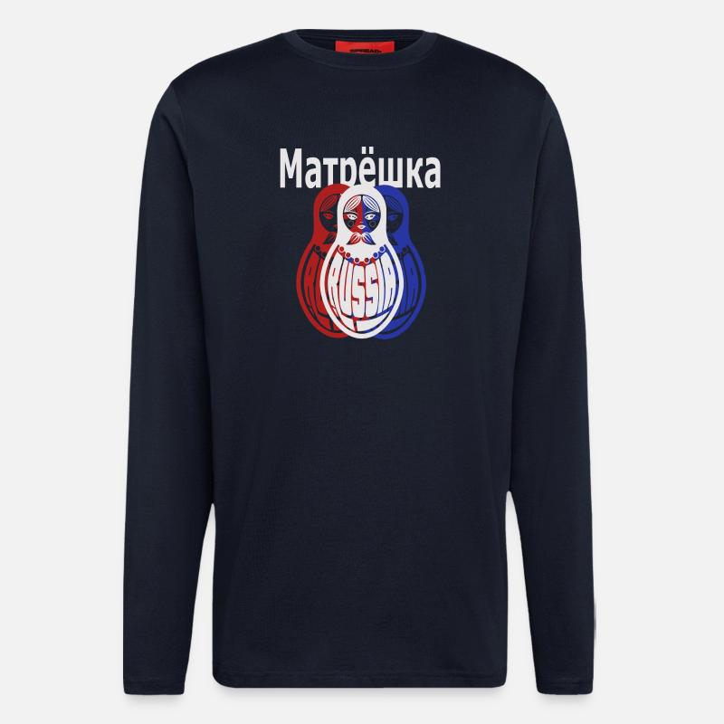 Matroschka, Russisch - Langarmshirt - made by SPREAD  - DARK NAVY