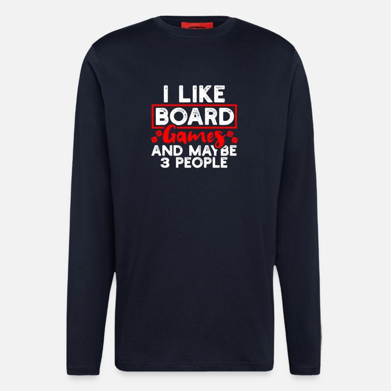 Gesellschaftsspiele Brettspiele - Langarmshirt - made by SPREAD  - DARK NAVY