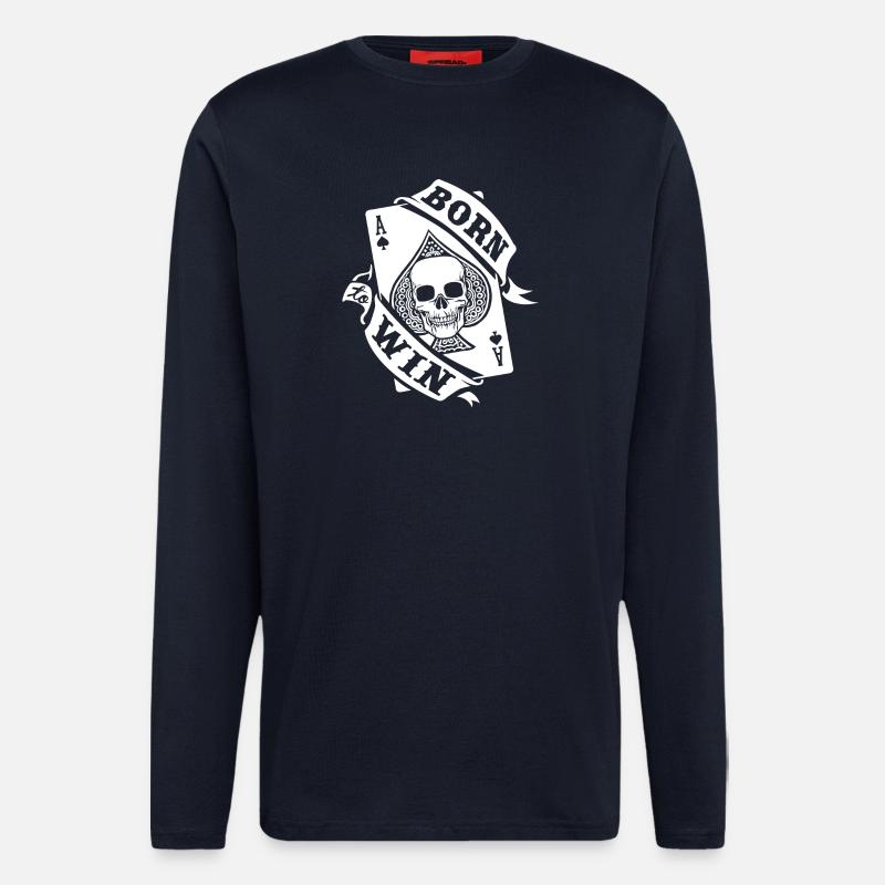 BORN TO WIN - Longsleeve - made by SPREAD - DARK NAVY