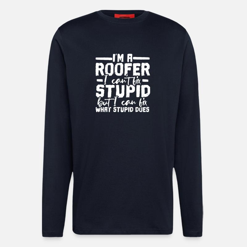 Dachdecker - Langarmshirt - made by SPREAD  - DARK NAVY