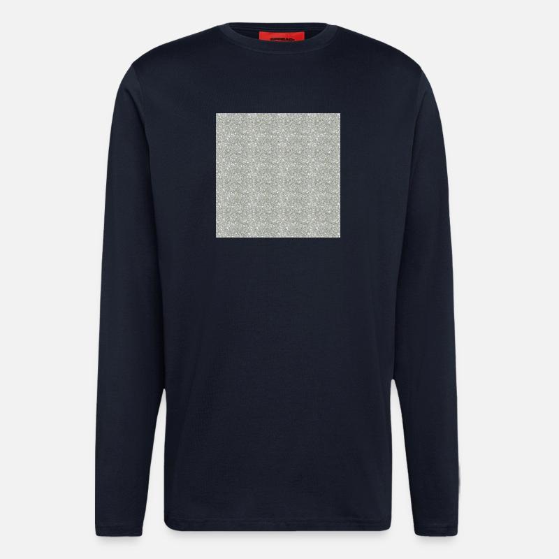 Gemusterter Granitstein in Grautönen - Longsleeve - made by SPREAD  - DARK NAVY