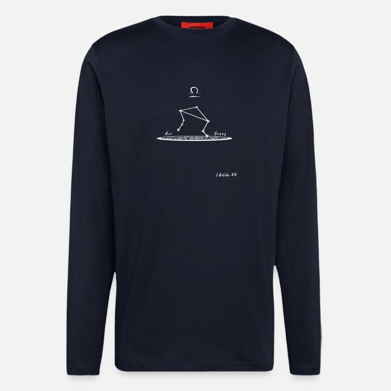 LIBRA - Theme and Constellation - Langarmshirt - made by SPREAD  - DARK NAVY
