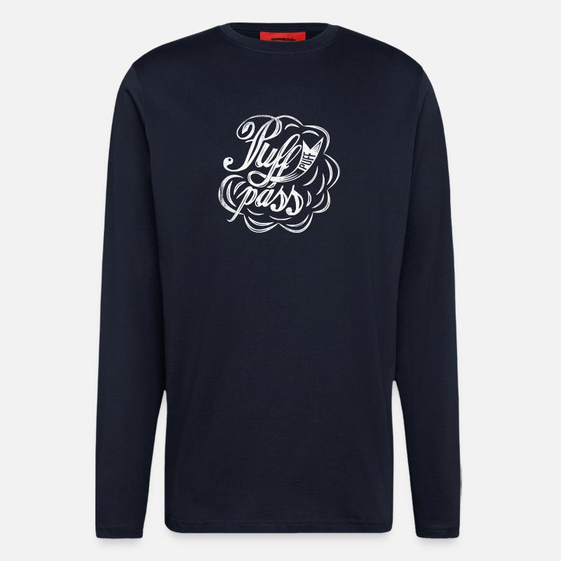 Puff Puff Pass - Langarmshirt - made by SPREAD  - DARK NAVY