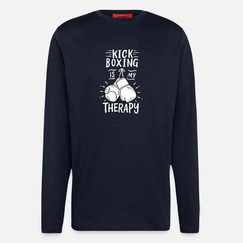 Kickboxen Kickboxer - Langarmshirt - made by SPREAD  - DARK NAVY