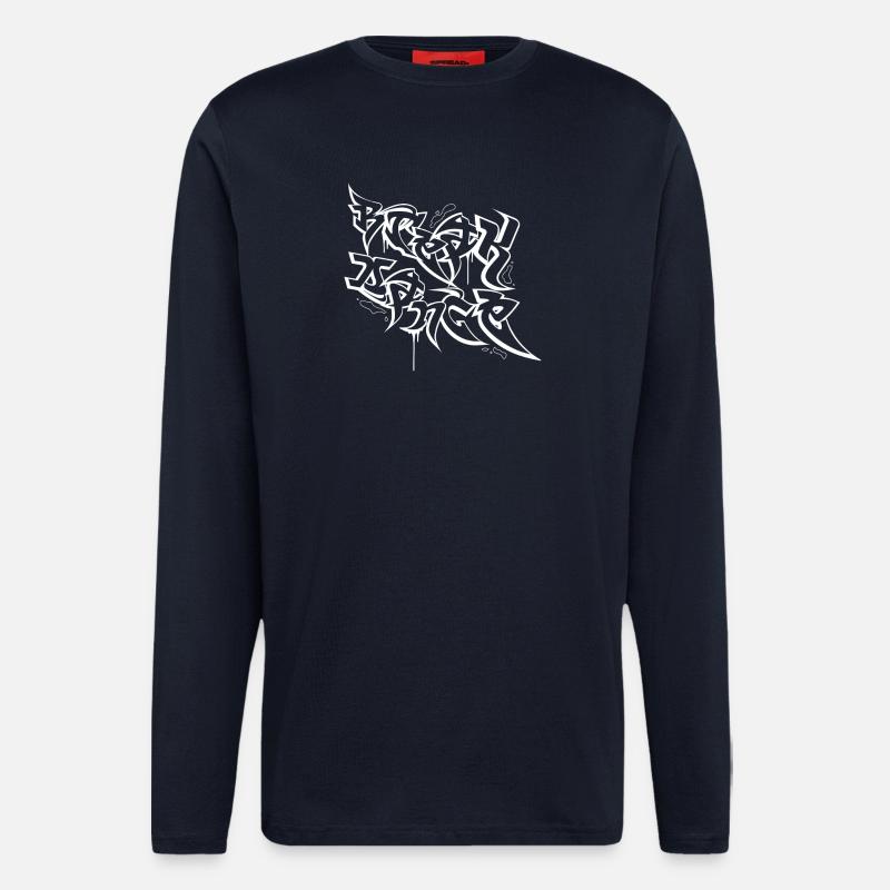 Breakdance graffiti - Longsleeve - made by SPREAD  - DARK NAVY
