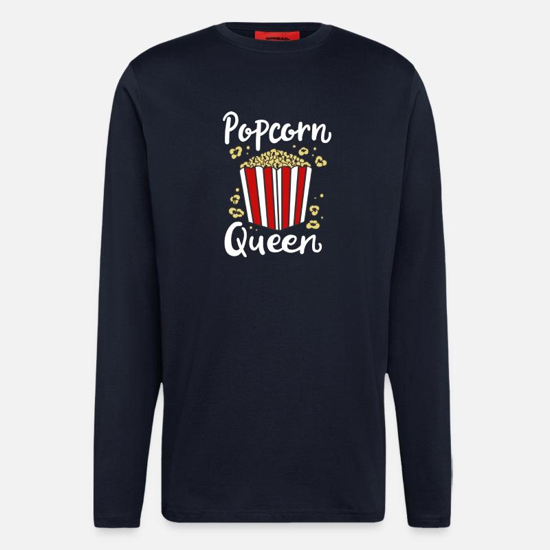 Pop-corn - Manches longues bio décontracté fabriqué en UE - DARK NAVY