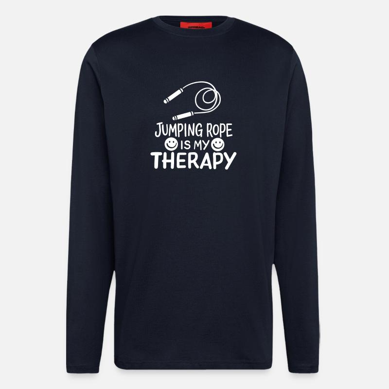 Sprungseil Seilspringen - Langarmshirt - made by SPREAD - DARK NAVY