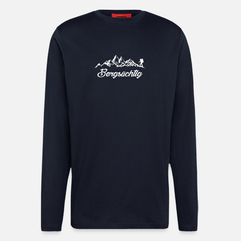 Bergsüchtig - Langarmshirt - made by SPREAD  - DARK NAVY