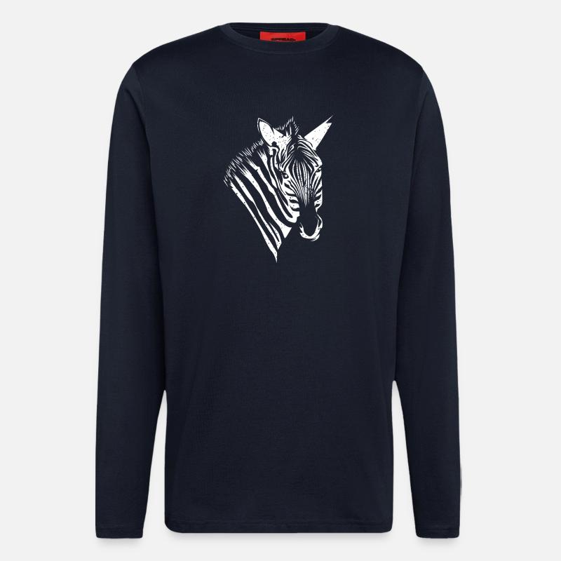 Zebra - Langarmshirt - made by SPREAD - DARK NAVY