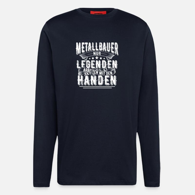 Metallbauer - Langarmshirt - made by SPREAD  - DARK NAVY