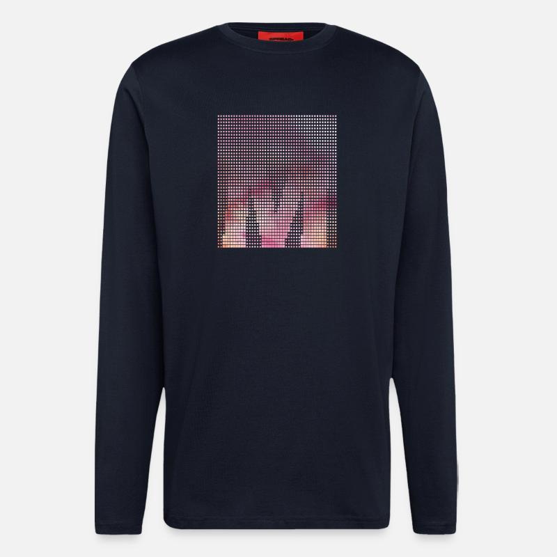 Letter M, Name, der Buchstabe M - Langarmshirt - made by SPREAD  - DARK NAVY