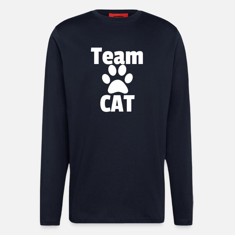 Team CAT - Longsleeve - made by SPREAD  - DARK NAVY