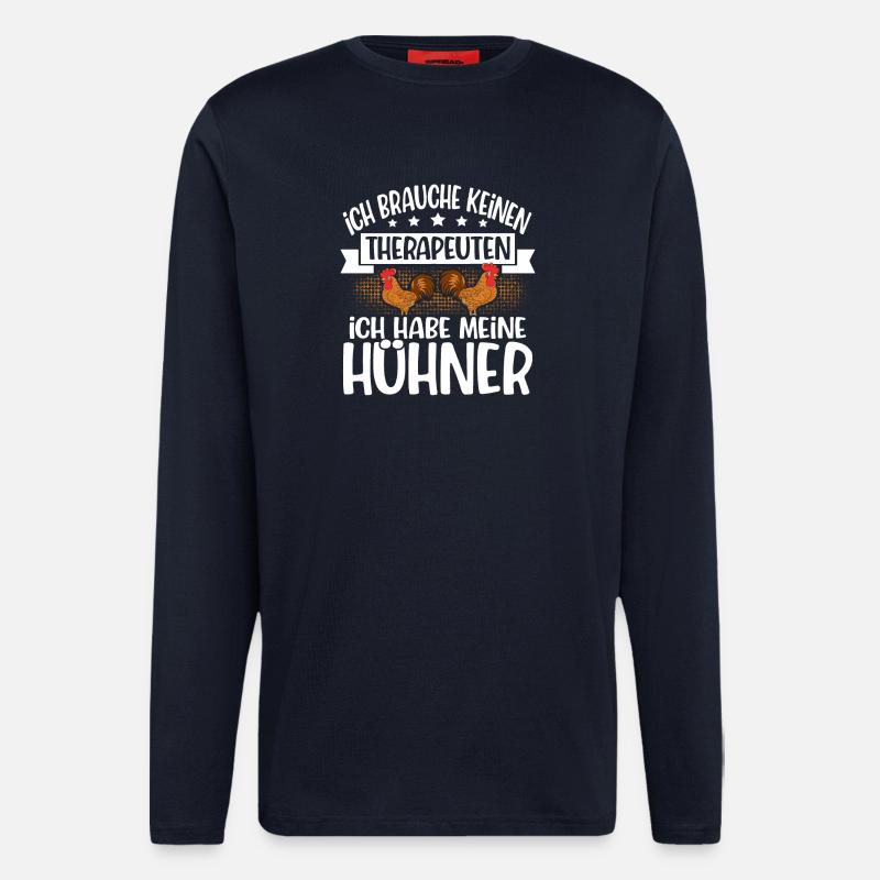 Hühner - Langarmshirt - made by SPREAD  - DARK NAVY