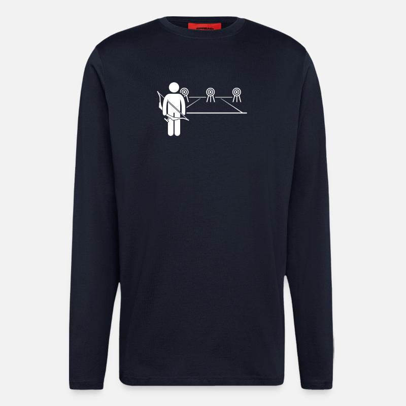 Bogenschießen - Langarmshirt - made by SPREAD  - DARK NAVY