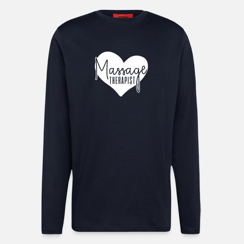 Massage therapist massage therapy - Longsleeve - made by SPREAD  - DARK NAVY