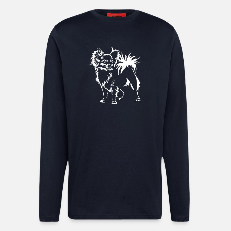 Chihuahua"Black Edition" - Langarmshirt - made by SPREAD  - DARK NAVY