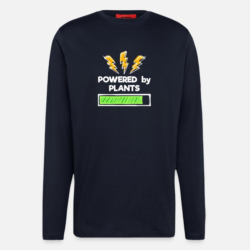 Umweltbewusst Vegan Statement - Langarmshirt - made by SPREAD  - DARK NAVY