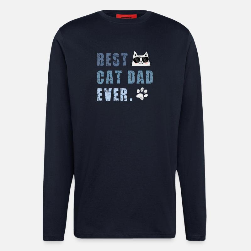 Katze Katzen - Langarmshirt - made by SPREAD  - DARK NAVY