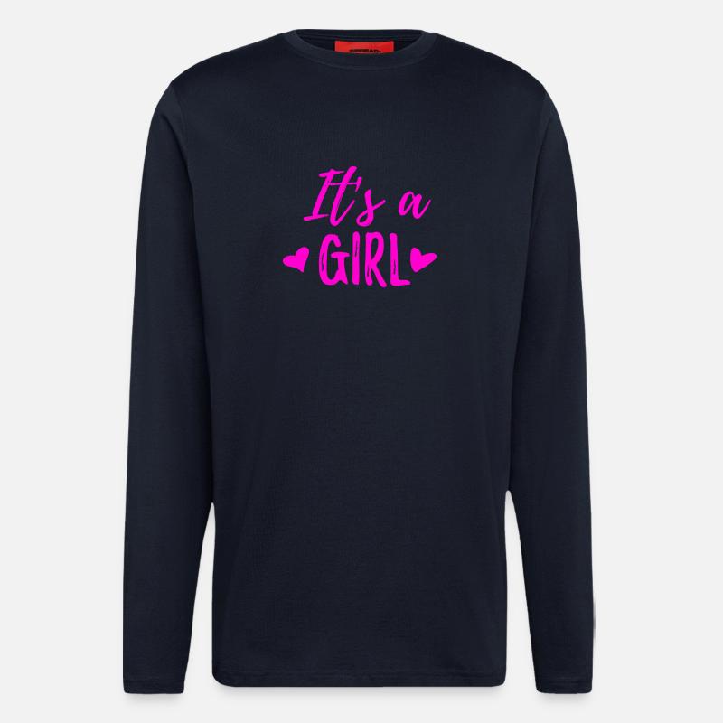 It's a girl - Langarmshirt - made by SPREAD  - DARK NAVY