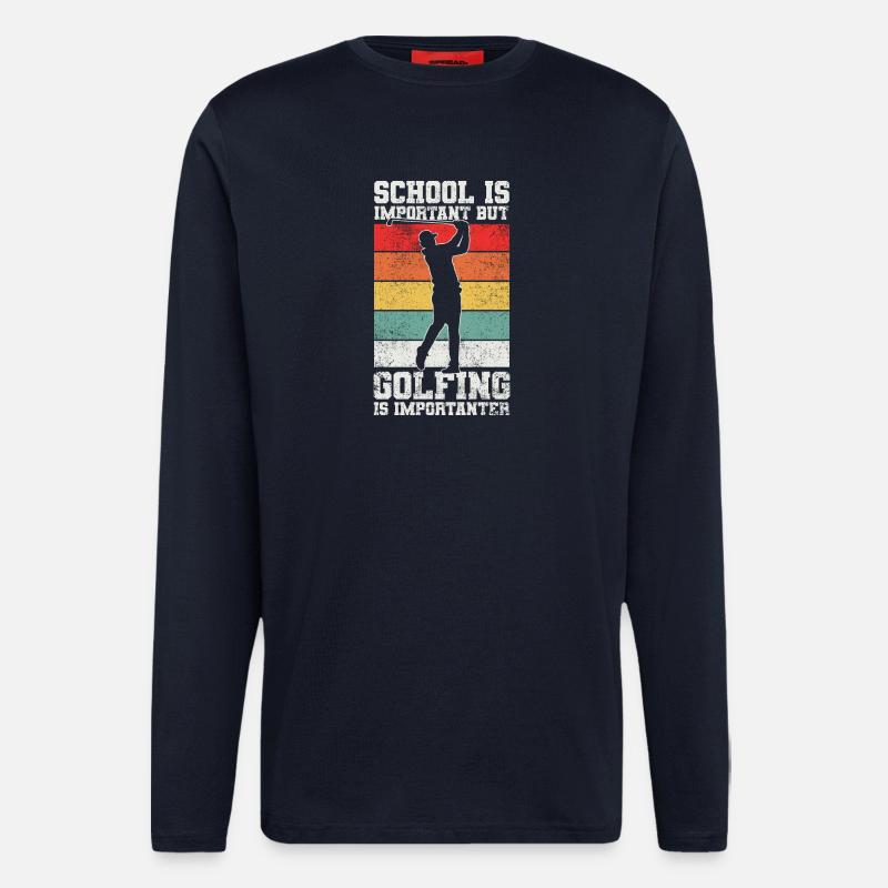 Golfer Golfspieler - Langarmshirt - made by SPREAD  - DARK NAVY