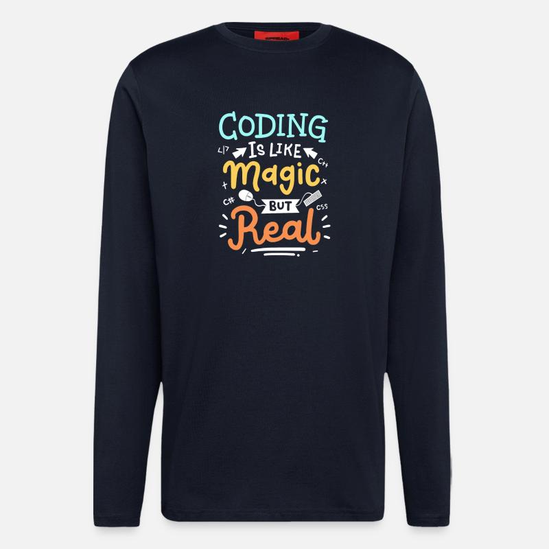 Codierung Programmierung - Langarmshirt - made by SPREAD  - DARK NAVY