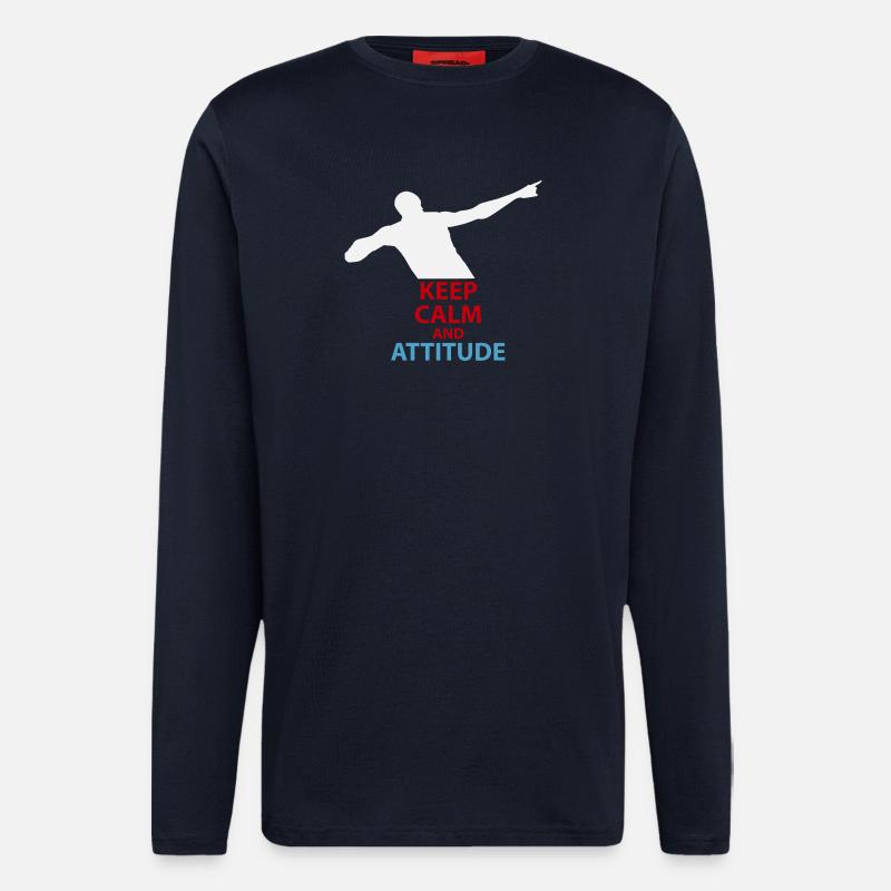 Ruhe und Attitüde Silhouette - Langarmshirt - made by SPREAD - DARK NAVY