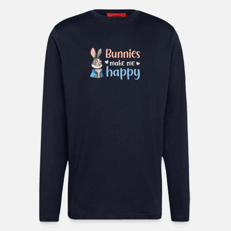Rabbit Rabbit - Longsleeve - made by SPREAD  - DARK NAVY